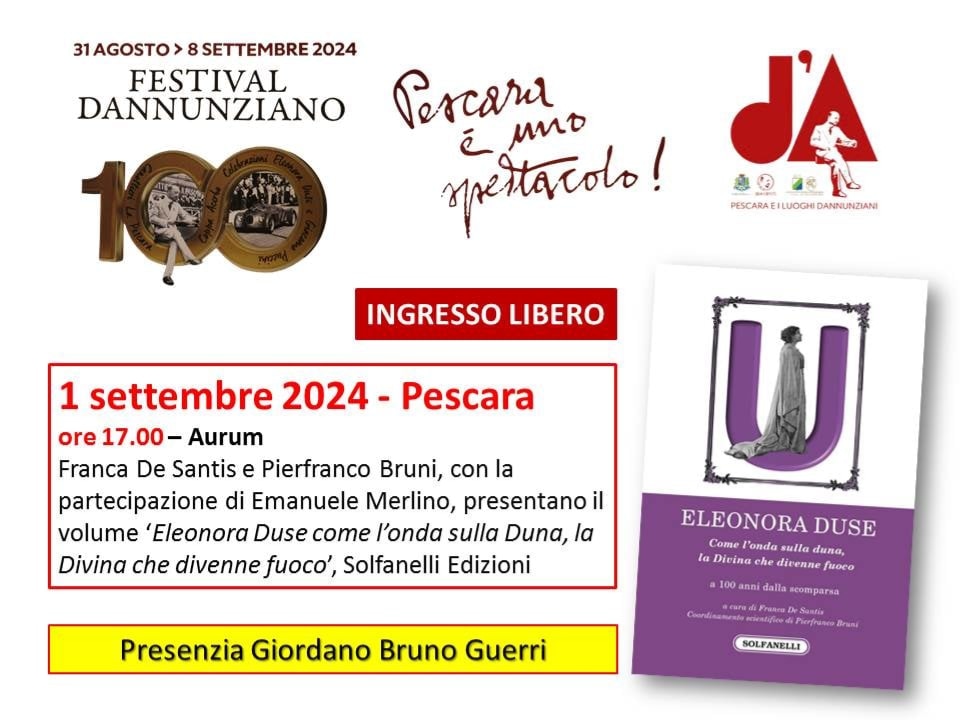 Centenario Duse: Undulna al Pescara Festival Dannunziano 2024